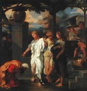 Abraham and three angels Sebastien Bourdon